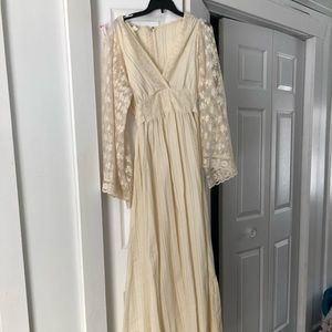 Sz14 boho cream dress
